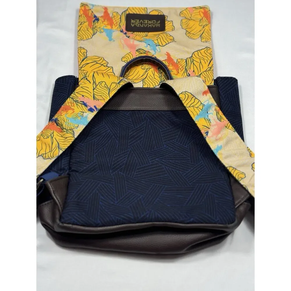 Marvel Black Panther Wakanda Forever Backpack Disney Store Tropical Print